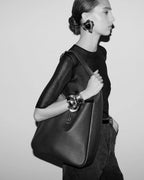Le 5 à 7 Grained Leather Large Bucket Bag