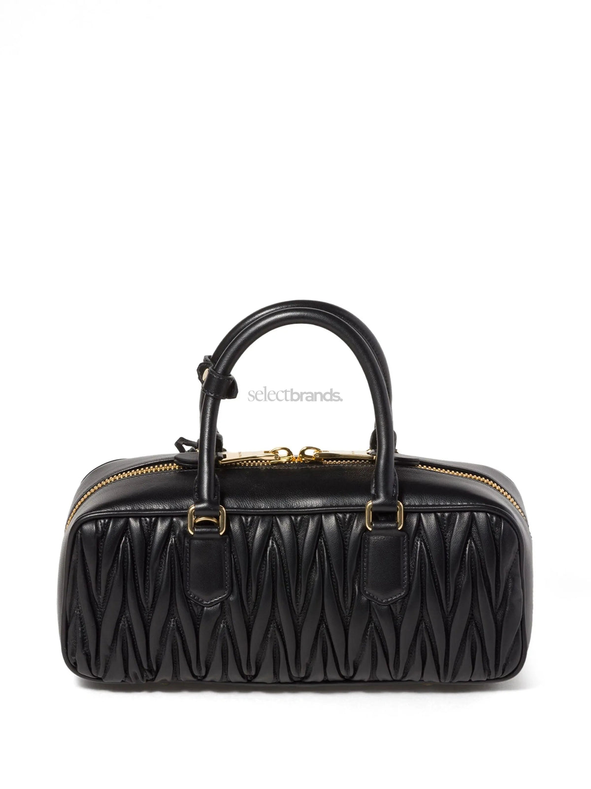 Arcadie Quilted Leather Tote Bag – Black